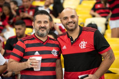 Rio de Janeiro, Rio de Janeiro, Brezilya - 13 Haziran 2024. Flamengo X Gremio Maracana Stadyumunda.             