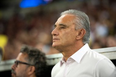 Rio de Janeiro, Rio de Janeiro, Brezilya - 13 Haziran 2024. Flamengo X Gremio Maracana Stadyumunda.             