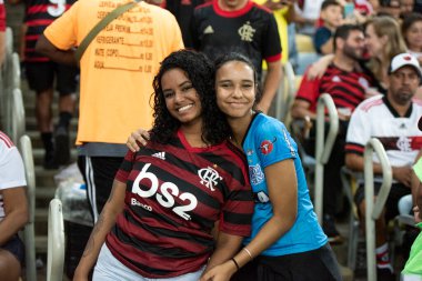 Rio de Janeiro, Rio de Janeiro, Brezilya - 13 Haziran 2024. Flamengo X Gremio Maracana Stadyumunda.             