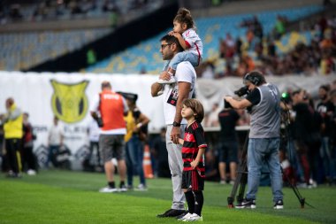 Rio de Janeiro, Rio de Janeiro, Brezilya - 13 Haziran 2024. Flamengo X Gremio Maracana Stadyumunda.             