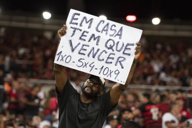 Rio de Janeiro, Rio de Janeiro, Brezilya - 13 Haziran 2024. Flamengo X Gremio Maracana Stadyumunda.             
