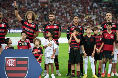 Rio de Janeiro, Rio de Janeiro, Brezilya - 13 Haziran 2024. Flamengo X Gremio Maracana Stadyumunda.             