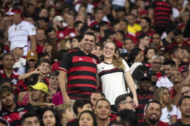 Rio de Janeiro, Rio de Janeiro, Brezilya - 13 Haziran 2024. Flamengo X Gremio Maracana Stadyumunda.             