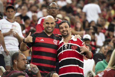 Rio de Janeiro, Rio de Janeiro, Brezilya - 13 Haziran 2024. Flamengo X Gremio Maracana Stadyumunda.             