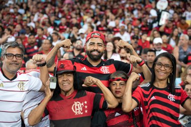 Rio de Janeiro, Rio de Janeiro, Brezilya - 20 Haziran 2024. Flamengo x Bahia Maracana Stadyumu 'nda.                 