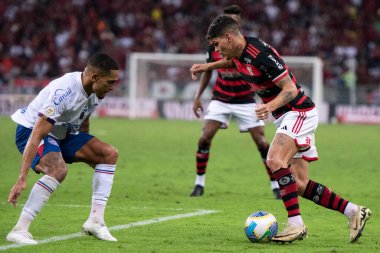 Rio de Janeiro, Rio de Janeiro, Brezilya - 20 Haziran 2024. Flamengo x Bahia Maracana Stadyumu 'nda.                 