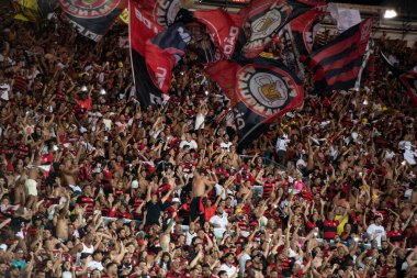 Rio de Janeiro, Rio de Janeiro, Brezilya - 20 Haziran 2024. Flamengo x Bahia Maracana Stadyumu 'nda.                 