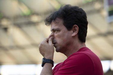 Rio de Janeiro, Rio de Janeiro, Brezilya - 23 Haziran 2024. Fluminense x Flamengo Maracana Stadyumu.             