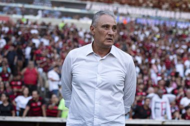 Rio de Janeiro, Rio de Janeiro, Brezilya - 23 Haziran 2024. Fluminense x Flamengo Maracana Stadyumu.             