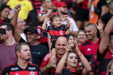 Rio de Janeiro, Rio de Janeiro, Brezilya - 23 Haziran 2024. Fluminense x Flamengo Maracana Stadyumu.             