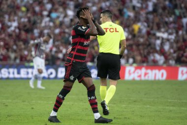 Rio de Janeiro, Rio de Janeiro, Brezilya - 23 Haziran 2024. Fluminense x Flamengo Maracana Stadyumu.             