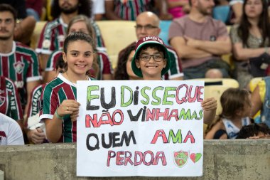 Rio de Janeiro (RJ), 04 / 07 / 2024 - FLUMINENSE X INTERNACIONAL - Brezilya Maracan Şampiyonası için Fluminense x Internacional.               