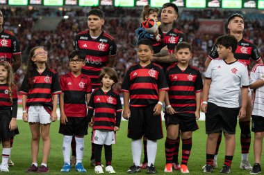 Rio de Janeiro (RJ), 06 / 07 / 2024 - FLAMENGO X CUIABA - Brezilya Maracan Şampiyonası için Flamengo x Cuiaba ile maç.                                    