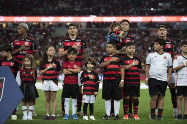 Rio de Janeiro (RJ), 06 / 07 / 2024 - FLAMENGO X CUIABA - Brezilya Maracan Şampiyonası için Flamengo x Cuiaba ile maç.                                    