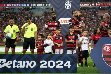 Rio de Janeiro (RJ), 11 / 07 / 2024 - FLAMENGO X ForTALEZA - Brezilya Maracana Şampiyonası için Flamengo x Fortaleza ile maç.                       