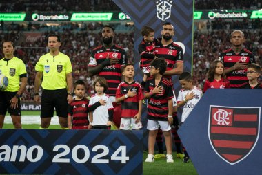 Rio de Janeiro (RJ), 11 / 07 / 2024 - FLAMENGO X ForTALEZA - Brezilya Maracana Şampiyonası için Flamengo x Fortaleza ile maç.                       