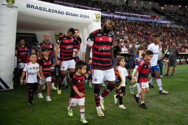 Rio de Janeiro (RJ), 11 / 07 / 2024 - FLAMENGO X ForTALEZA - Brezilya Maracana Şampiyonası için Flamengo x Fortaleza ile maç.                       