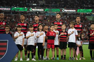 Rio de Janeiro (RJ), 11 / 07 / 2024 - FLAMENGO X ForTALEZA - Brezilya Maracana Şampiyonası için Flamengo x Fortaleza ile maç.                       