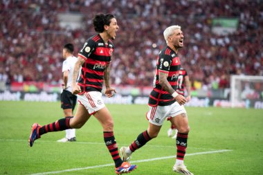 Rio de Janeiro, Rio de Janeiro, Brezilya - 28 Temmuz 2024. Flamengo x Atletico GO Maracana Stadyumu.                  