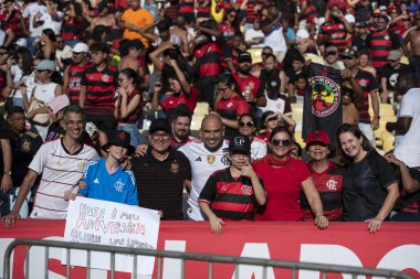 Rio de Janeiro, Rio de Janeiro, Brezilya - 28 Temmuz 2024. Flamengo x Atletico GO Maracana Stadyumu.                  