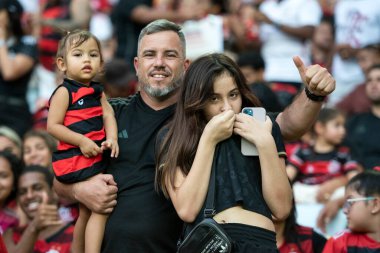 Rio de Janeiro, Rio de Janeiro, Brezilya - 28 Temmuz 2024. Flamengo x Atletico GO Maracana Stadyumu.                  