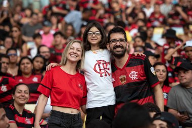 Rio de Janeiro, Rio de Janeiro, Brezilya - 28 Temmuz 2024. Flamengo x Atletico GO Maracana Stadyumu.                  