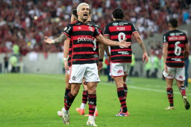 Rio de Janeiro, Rio de Janeiro, Brezilya - 28 Temmuz 2024. Flamengo x Atletico GO Maracana Stadyumu.                  