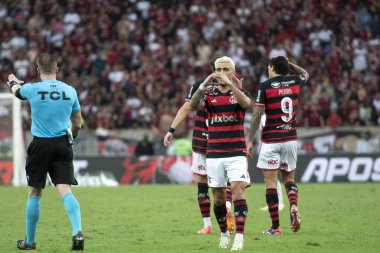 Rio de Janeiro, Rio de Janeiro, Brezilya - 28 Temmuz 2024. Flamengo x Atletico GO Maracana Stadyumu.                  