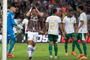 Rio de Janeiro, Rio de Janeiro, Brezilya - 24 Temmuz 2024. Fluminense x Palmeiras Maracana Stadyumu.                        