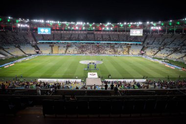 Rio de Janeiro, Rio de Janeiro, Brezilya - 24 Temmuz 2024. Fluminense x Palmeiras Maracana Stadyumu.                        