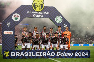 Rio de Janeiro, Rio de Janeiro, Brezilya - 24 Temmuz 2024. Fluminense x Palmeiras Maracana Stadyumu.                        