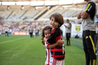 Rio de Janeiro, Rio de Janeiro, Brezilya - 28 Temmuz 2024. Flamengo x Atletico GO Maracana Stadyumu.                  