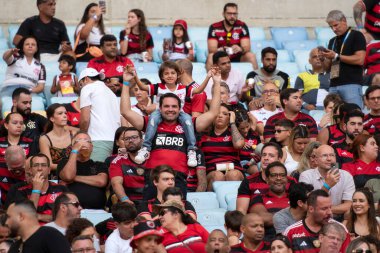 Rio de Janeiro, Rio de Janeiro, Brezilya - 28 Temmuz 2024. Flamengo x Atletico GO Maracana Stadyumu.                  