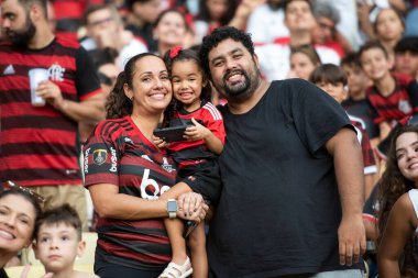 Rio de Janeiro, Rio de Janeiro, Brezilya - 28 Temmuz 2024. Flamengo x Atletico GO Maracana Stadyumu.                  