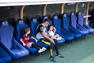 Rio de Janeiro, Rio de Janeiro, Brezilya - 28 Temmuz 2024. Flamengo x Atletico GO Maracana Stadyumu.                  
