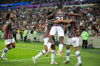 Rio de Janeiro, Rio de Janeiro, Brezilya - 24 Temmuz 2024. Fluminense x Palmeiras Maracana Stadyumu.                        