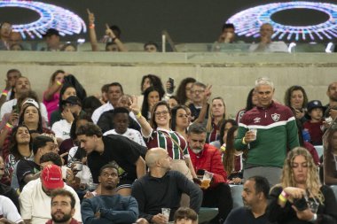 Rio de Janeiro, Rio de Janeiro, Brezilya - 24 Temmuz 2024. Fluminense x Palmeiras Maracana Stadyumu.                        