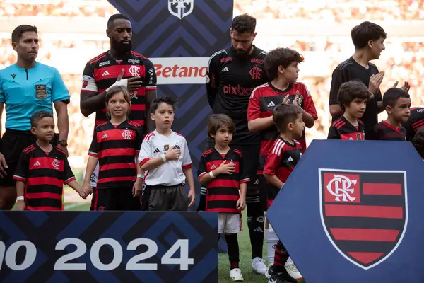 Rio de Janeiro, Rio de Janeiro, Brezilya - 28 Temmuz 2024. Flamengo x Atletico GO Maracana Stadyumu.                  