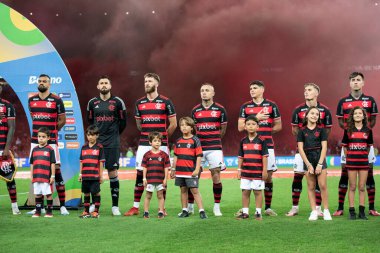 Rio de Janeiro, Rio de Janeiro, Brezilya - 31 Temmuz 2024. Flamengo x Palmeiras Maracana Stadyumu 'nda.                  