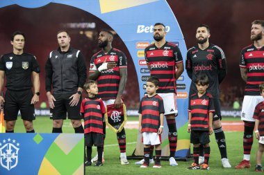 Rio de Janeiro, Rio de Janeiro, Brezilya - 31 Temmuz 2024. Flamengo x Palmeiras Maracana Stadyumu 'nda.                  