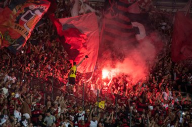 Rio de Janeiro, Rio de Janeiro, Brezilya - 31 Temmuz 2024. Flamengo x Palmeiras Maracana Stadyumu 'nda.                  