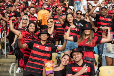 Rio de Janeiro (RJ), 11 / 08 / 2024 - FLAMENGO X PALMEIRAS - Brezilya Şampiyonası için Maracana 'da Flamengo x Palmeiras ile maç          