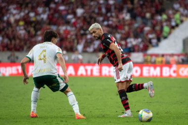 Rio de Janeiro (RJ), 11 / 08 / 2024 - FLAMENGO X PALMEIRAS - Brezilya Şampiyonası için Maracana 'da Flamengo x Palmeiras ile maç          