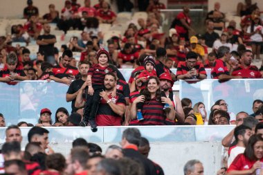 Rio de Janeiro (RJ), 11 / 08 / 2024 - FLAMENGO X PALMEIRAS - Brezilya Şampiyonası için Maracana 'da Flamengo x Palmeiras ile maç          