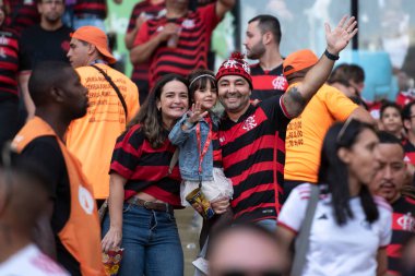 Rio de Janeiro (RJ), 11 / 08 / 2024 - FLAMENGO X PALMEIRAS - Brezilya Şampiyonası için Maracana 'da Flamengo x Palmeiras ile maç          