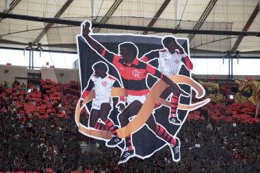 Rio de Janeiro (RJ), 11 / 08 / 2024 - FLAMENGO X PALMEIRAS - Brezilya Şampiyonası için Maracana 'da Flamengo x Palmeiras ile maç          