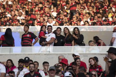 Rio de Janeiro (RJ), 11 / 08 / 2024 - FLAMENGO X PALMEIRAS - Brezilya Şampiyonası için Maracana 'da Flamengo x Palmeiras ile maç          