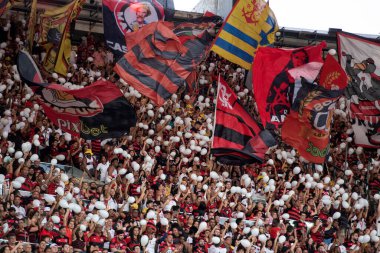 Rio de Janeiro (RJ), 11 / 08 / 2024 - FLAMENGO X PALMEIRAS - Brezilya Şampiyonası için Maracana 'da Flamengo x Palmeiras ile maç          