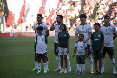 Rio de Janeiro (RJ), 11 / 08 / 2024 - FLAMENGO X PALMEIRAS - Brezilya Şampiyonası için Maracana 'da Flamengo x Palmeiras ile maç          