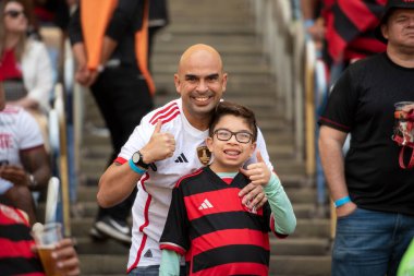 Rio de Janeiro (RJ), 11 / 08 / 2024 - FLAMENGO X PALMEIRAS - Brezilya Şampiyonası için Maracana 'da Flamengo x Palmeiras ile maç          